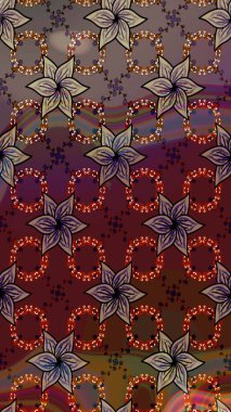 Tekstil, kumaş, kapaklar, duvar kağıtları, baskı, naylon, koleksiyon defteri, örgü, dekupaj için güzel bir eskiz. Küçük kahverengi ve mor çiçeklerle oldukça kaliteli besin torbası deseni.