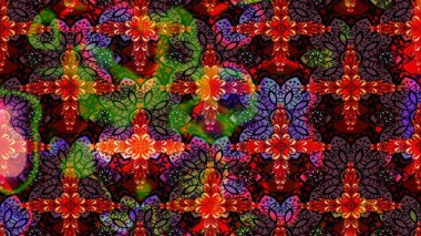 Raster illüstrasyonu. Çiçekli karalama şeklinde Raster çiçek deseni. Yumuşak, bahar çiçekleri kahverengi renklerde.