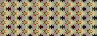 Gri ve nötr renkte çiçekler. El çizimi çiçekli soyut çizim kalıbı. Raster illüstrasyonu.