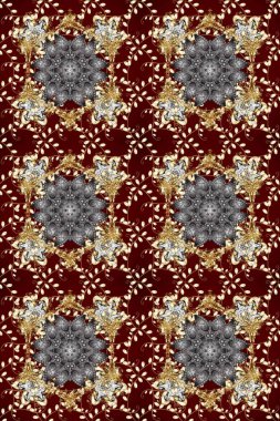 Klasik klasik klasik arka plan. Geleneksel oryantasyon süsü. Kusursuz klasik raster ve altın desen.