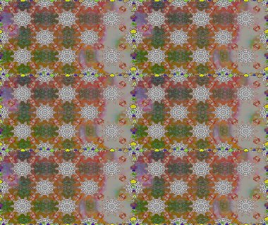 Raster illüstrasyonu. Küçük çiçekteki sevimli çiçek deseni. Modaya uygun kumaş deseni. Kusursuz Tony kumaş deseni.