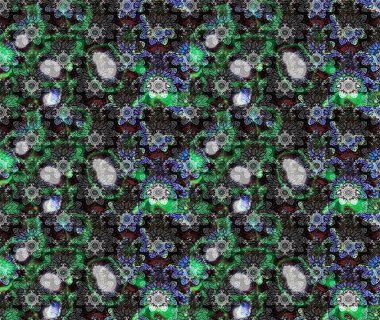 Organik motif arka planı. Çizim kalıbı. Ultraviyole kumaş deseni. Raster illüstrasyonu.