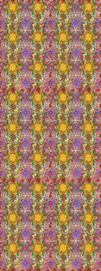 Manzaralı çiçek deseni. Çiçek kompozisyonu, el boyası, hassas şablon. Üst manzara, yumuşak kahverengi ve sarı renkli. Sevgililer günü ve tebrik kartı konsepti için şık bir davet.