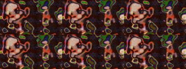 Yumuşak, bahar çiçekleri kahverengi ve mor renklerde. Çiçekli karalama şeklinde Raster çiçek deseni. Raster illüstrasyonu.