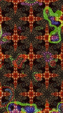 Kahverengi ve siyah renkli çiçekler. Elle boyanmış suluboya resim çizimi çiçekler ve bitkiler.