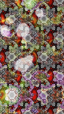 Küçük çaplı çiçeklerdeki basit şirin desenler. Tekstil veya kitap kapakları, imalat, duvar kağıtları, baskı, hediye paketi ve yapıştırma kitabı için çiçek eskizi geçmişi. Raster illüstrasyonu.