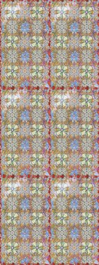 Kusursuz çiçek deseni duvar kâğıdı olarak kullanılabilir. Gri ve nötr renkte çiçekler. Raster illüstrasyonu.