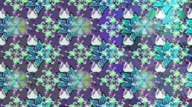 Raster illüstrasyonu. Modaya uygun kumaş deseni. Tony 'nin kumaş kalıbını çiz. Küçük çiçekte sevimli çiçek deseni var..