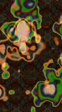 Düz Çiçek Elementleri Tasarımı. Renkli Yaz Temalı eskiz kalıbı. Sevimli çiçek raster deseni. Modaya uygun kumaş deseni.