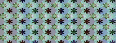 Raster illüstrasyonundaki çiçek desenli çizim. Renkli Bahar Teması eskiz kalıbı. Düz Çiçek Elementleri Tasarımı. Süslü kumaş deseni.