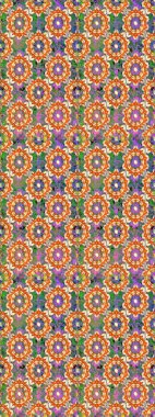 Damask kusursuz yinelenen arkaplan. Barok tarzında altın çiçekli süs. Doku arka planında altın duvar kâğıdı. Turuncu ve bej renklerde altın element.