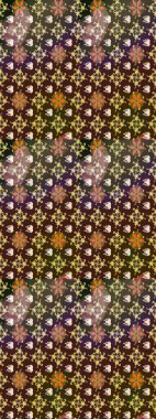 -Kahverengi çiçekler. Doğa. Çiçek kompozisyonu. Küçük çiçekte güzel bir desen var. Raster deseni. Çiçek kolajı. Çiçek arka planı.