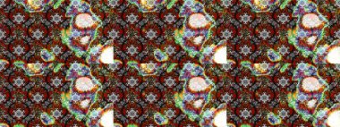 Gri ve kahverengi çiçekler. Eskiz arkaplan modeli. Suluboya, elle çizilmiş. Raster stoku.