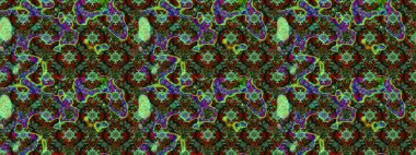 Renkli Bahar Teması eskiz kalıbı. Düz Çiçek Elementleri Tasarım Raster illüstrasyonu. Yeşil ve gri renkli çiçekler. Çiçek eskiz kalıbı geçmişi.