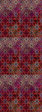 Kahverengi renklerde. Küçük çiçekteki sevimli çiçek deseni. Raster deseni. Soyut çiçek çizim kalıbı arka planı. Raster illüstrasyonu.