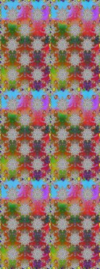 Çiçekli, pürüzsüz bir desen. Raster çiçekleri klasik tarzda çizilmiş. Gri ve kahverengi renklerde bahar çiçekleri. Raster illüstrasyonu.