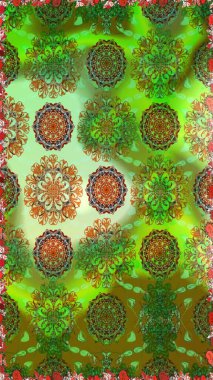 Şekillendirilmiş çiçeklerle kusursuz desen. Çiçek deseni duvar kağıdı, desen dolguları ve web sayfası arka planı için kullanılabilir. Süslü zentangılsız desen, soyut çiçeklerle süslenmiş..