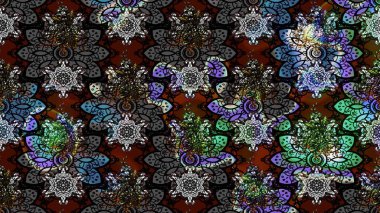 Elle boyanmış suluboya resim çizimleri, çiçekler ve bitkiler. Siyah renkte çiçekler.