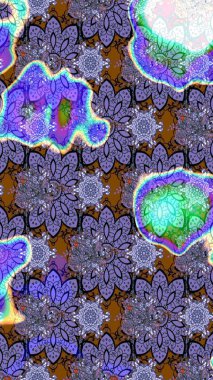 Colour Spring Theme sketch pattern Background. Flat Flower Elements Design. Sketch pattern with flower. Flowers on violet colors.