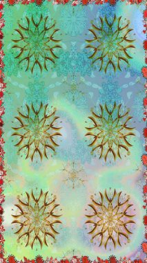 Küçük çiçekteki kusursuz desen. Raster illüstrasyonu. Güzel kumaş deseni. Güzel çiçek arkaplanı..