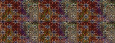 Çiçek deseni duvar kağıdı, desen dolguları ve web sayfası arka planı için kullanılabilir. Şekil verilmiş çiçeklerle eskiz deseni. Süslü zentangle çizim dokusu, soyut çiçeklerle süslenmiş..