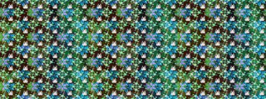 Çiçekler suluboya eskiz deseni. Raster Stili kumaş deseni.