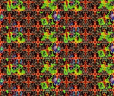 Renkli Bahar Teması eskiz kalıbı. Düz Çiçek Elementleri Tasarımı. Raster illüstrasyonundaki çiçek desenli çizim. Siyah renkte çiçekler.