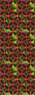 Düz Çiçek Elementleri Tasarımı. Şirin çiçek elementleri. Raster illüstrasyonu. Taslak desenli, modaya uygun kumaş deseni. Renkli Bahar Teması çizim şablonu.