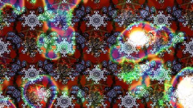 Robot resim. Küçük renkli çiçekler. Çiçekli bahar çiçekleri. Motley illüstrasyonu. Küçük çiçekte güzel bir desen. Moda baskıları için zarif bir şablon.