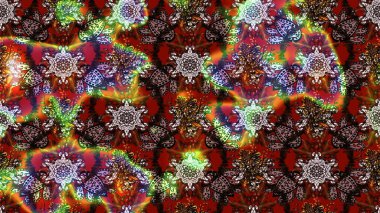 Çiçekli el çizimi çizimi deseni. Modern gelişim kahverengi ve kırmızı raster arka plan duvar kağıdı çizimi klasik çizgili iz sürme desenli çiçekler, çiçekli süsler.