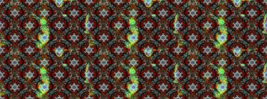 Renkli çizim kalıbı. Çiçek arkaplan. Çiçek duvar kâğıdı. Raster illüstrasyonu. Kahverengi ve gri renkli şirin tekstil.