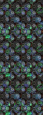 Raster illüstrasyonundaki çiçek desenli çizim. Suluboya tarzında siyah ve gri renkte çiçekler.