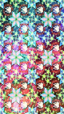 Karalama çiçekleri çizim kalıbı. Tarafsız ve mavi el çizimi desen. Sanat, inspineutral ve mavi stil çiçekler ve yapraklar. Raster deseni.