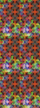 Kahverengi ve bej renklerde. Çizim kalıbı. Çiçek duvar kağıdı. Raster illüstrasyonu. Renkli süs kenarı. Hint süsü..