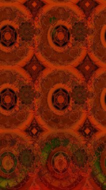 Kahverengi renkli çiçekler. Raster illüstrasyonu. Tropikal çizim çiçek deseni.