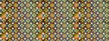 Kahverengi ve gri renkli çiçekler. Güzel çiçek deseni. Düz Çiçek Elementleri Tasarımı. Renkli Bahar Teması çizim şablonu.