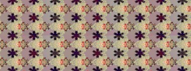 Raster illüstrasyonu. Şirin çiçek elementleri. Bej ve gri renkli çiçekler. Çizim.