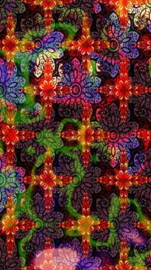 Raster suluboya çiçek deseni, narin çiçekler, siyah ve kahverengi çiçekler, tebrik kartı şablonu. Raster Güzel kumaş deseni.