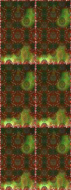 Çiçeksel fantezi tasarımı, parlak bir arka planda, kusursuz bir desen. Renkli Bahar Temalı Kusursuz Arkaplan. Düz Çiçek Elementleri Tasarımı.