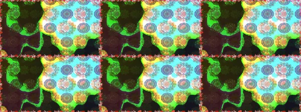 Düz Çiçek Elementleri Tasarım Raster illüstrasyonu. Çiçekli çiçek deseni, suluboya. Gri ve yeşil renkli çiçekler. Renkli Bahar Teması çizim şablonu.