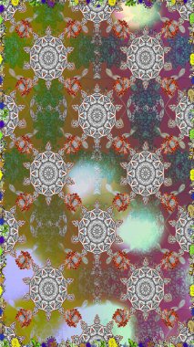 Raster dikişsiz şirin çiçek deseni. Tatil havası. Bahar mevsimi. Nazik romantik baskı.