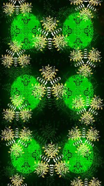 Yeşil renkli çiçekler. El çizimi. Suluboya çizimi. Çiçekli çizim deseni.