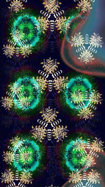 Elegant decorative ornament for fashion print, scrapbook, wrapping paper, wallpaper. Cute flowers on black colors. Simple floral sketch pattern with small flowers. Raster illustration.