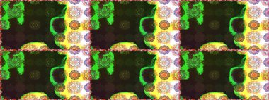 Çiçek deseni duvar kağıdı, desen dolguları ve web sayfası arka planı için kullanılabilir. Süslü zentangle çizim dokusu, soyut çiçeklerle süslenmiş. Şekillendirilmiş çiçekli çizim deseni.