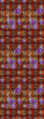 Kahverengi ve kırmızı renkte çiçekler. Tatil havası. Bahar mevsimi. Raster güzel bir çiçek deseni çizmiş. Nazik romantik baskı.