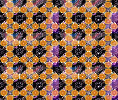 Renkli siyah çizim kalıbı. Tekstil ve kapak tasarımı için mükemmel. Doodle tarzı. Siyah renkli çiçekler. Elle çizilmiş sonbahar çiçeği deseni..