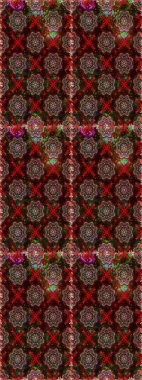 Renkli Bahar Tema dikişsiz desen Arka Plan. Süslü kumaş deseni. Raster illüstrasyon Dikişsiz Çiçek Desen. Yassı Çiçek Elemanları Tasarımı.