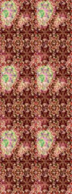 Klasik klasik klasik arka plan. Geleneksel oryantasyon süsü. Kusursuz klasik raster kahverengi ve altın desenli.