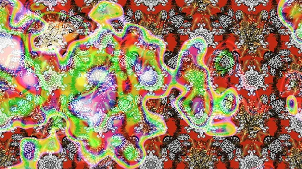 Sketch Colour Spring Theme eskiz kalıbı. Sevimli çiçek raster deseni. Tarafsız ve yeşil renklerde çiçekler. Düz Çiçek Elementleri Tasarımı.