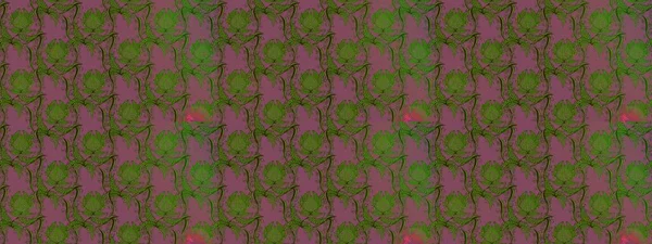 Modern stil dokusu. Çiçek desenli raster, yeşil ve mor çizgi grafik deseni soyut raster arkaplan.